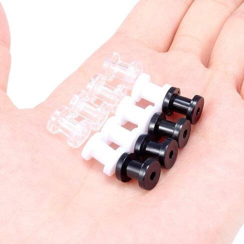 Lcolyoli Screw Fit Ear Gauges Kit Acrylic Tunnel Expander Earrings Earlobe Plugs Body Piercing Jewelry Set for Women Men 8G-00G 6 Pairs in Kuwait