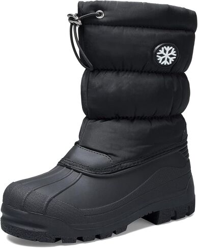 K KomForme Snow Boots for Boys & Girls Warm Waterproof Slip Resistant Winter Shoes (Toddler/Little Kid/Big Kid) in Saudi Arabia