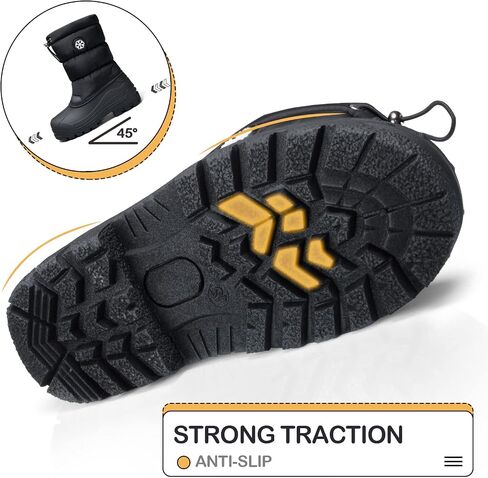 K KomForme Snow Boots for Boys & Girls Warm Waterproof Slip Resistant Winter Shoes (Toddler/Little Kid/Big Kid) in Saudi Arabia