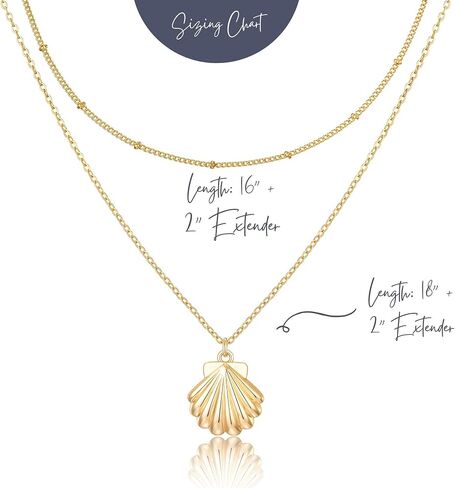 قلادة Ava Riley ذات طبقات من قلادة Dainty Disc Chokers قلادة مطلية بالذهب الحقيقي عيار 14 قيراط مجوهرات للنساء... in Kuwait