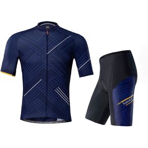 Santic Men's Cycling Jersey Set Short Sleeve Cycling Shorts Padded Cycling Suit Bicycle Riding Clothes Cycle Wear …