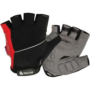 قفازات Kratos المضادة للانزلاق لركوب الدراجات للرجال والنساء، قفازات دراجة قابلة للتنفس تعمل باللمس | قفازات نصف إصبع للدراجات الجبلية لركوب الدراجات BMX ATV MTB، وسباق الطرق، والدراجات، وركوب القوارب. in Kuwait