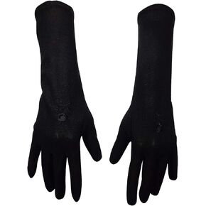 Stretch Gloves Sleeves Arm Arms Cover Covers Veil Hijab Hejab Islamic Islam Abaya Muslim Hijab Extensions Modest Glove Sleeve Women Winter Warm Warmer Outdoor Sun Block Ladies (Blacks) in Saudi Arabia