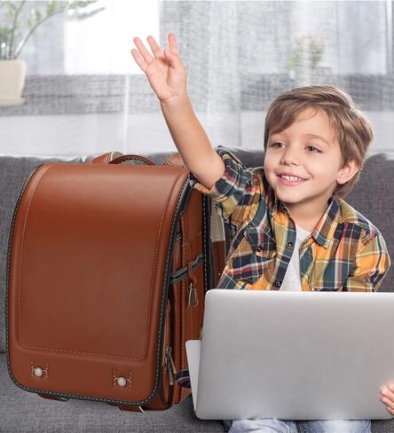 حقيبة ظهر Baobab's Wish Ransel Randoseru حقيبة مدرسية يابانية شبه أوتوماتيكية للفتيات والفتيان من جلد البولي يوريثان bab-rng58 (وردي) in Kuwait