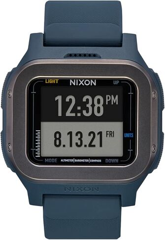 NIXON Regulus Expedition A1324-100M Water Resistant Digital Sport Watch (47.5 mm Watch Face, 24mm PU/Rubber/Silicone Band) in Saudi Arabia