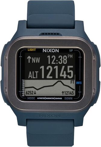 NIXON Regulus Expedition A1324-100M Water Resistant Digital Sport Watch (47.5 mm Watch Face, 24mm PU/Rubber/Silicone Band) in Saudi Arabia