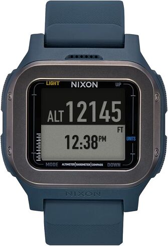 NIXON Regulus Expedition A1324-100M Water Resistant Digital Sport Watch (47.5 mm Watch Face, 24mm PU/Rubber/Silicone Band) in Saudi Arabia