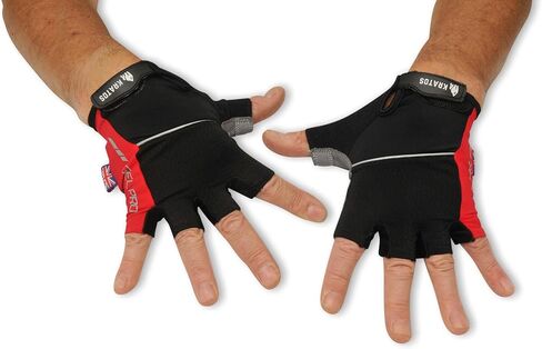 قفازات Kratos المضادة للانزلاق لركوب الدراجات للرجال والنساء، قفازات دراجة قابلة للتنفس تعمل باللمس | قفازات نصف إصبع للدراجات الجبلية لركوب الدراجات BMX ATV MTB، وسباق الطرق، والدراجات، وركوب القوارب. in Kuwait