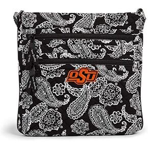 Vera Bradley Cotton Collegiate Triple Zip Hipster Crossbody Purse (Multiple Teams Available) in Kuwait