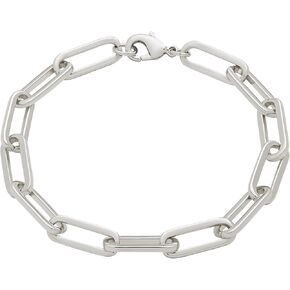 Amazon Essentials 14k Gold Plated or Silver Plated Chunky Chain Link Bracelet 7.5"