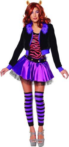 Spirit Halloween Monster High Adult Clawdeen Costume | Officially Licensed | Group Costume | TV and Movie Costume in Saudi Arabia