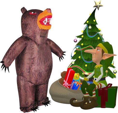 أزياء الهالوين القابلة للنفخ للبالغين من Brvoyep أزياء قابلة للنفخ على شكل حيوانات لحفلات الهالوين وعيد الميلاد التنكرية in Kuwait