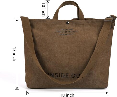 Canvas Tote Handbags for Women Tote Bag Crossbody Top Handle Bag Casual Shoulder Work Bag in Kuwait