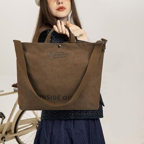 Canvas Tote Handbags for Women Tote Bag Crossbody Top Handle Bag Casual Shoulder Work Bag in Kuwait
