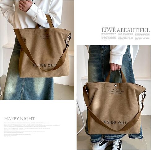Canvas Tote Handbags for Women Tote Bag Crossbody Top Handle Bag Casual Shoulder Work Bag in Kuwait