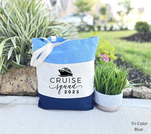 H3GRUP Cruise Trip 2023 Tote Bag Cruise Squad 2023 Cruise Vacation Gift Bag Girls Weekend Tote Bag Girls Trip Totes in Saudi Arabia