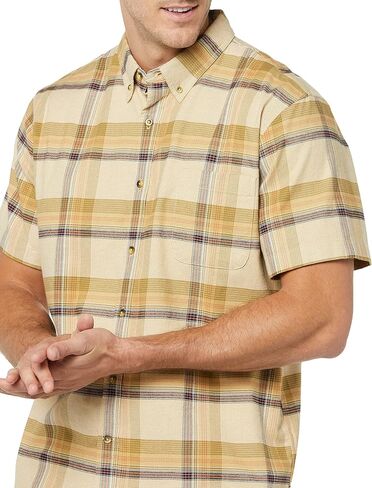 قميص Goodthreads الرجالي ذو المقاس القياسي وأكمام قصيرة مطاطية مع جيب in Kuwait