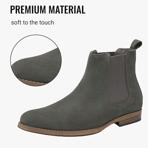 ANJOUFEMME أحذية تشيلسي للرجال أحذية رسمية للرجال سهلة الارتداء للرجال أحذية كاجوال للرجال in Kuwait