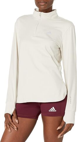 قميص تدريب Techfit Warm Quarter Zip للسيدات من أديداس in Saudi Arabia