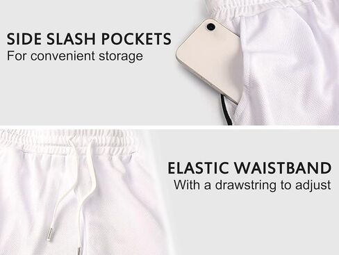 EXEKE Men's Gym Workout Shorts Quick Dry Bodybuilding Training Running Shorts in Kuwait