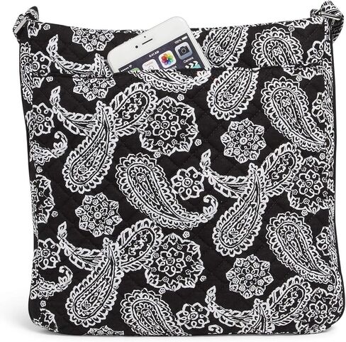 Vera Bradley Cotton Collegiate Triple Zip Hipster Crossbody Purse (Multiple Teams Available) in Kuwait