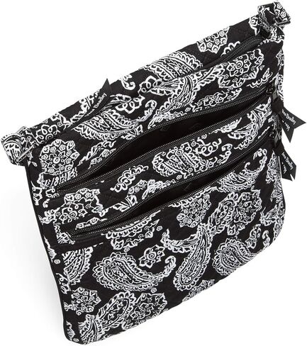 Vera Bradley Cotton Collegiate Triple Zip Hipster Crossbody Purse (Multiple Teams Available) in Kuwait