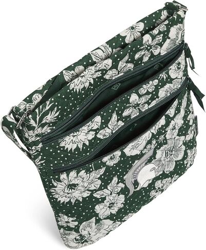 Vera Bradley Cotton Collegiate Triple Zip Hipster Crossbody Purse (Multiple Teams Available) in Saudi Arabia