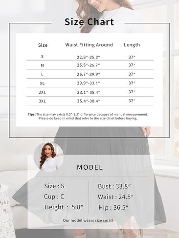 تنانير طويلة نسائية من NASHALYLY مصنوعة من الشيفون المطاطي بخصر عالٍ ومطويات على شكل حرف A in Kuwait