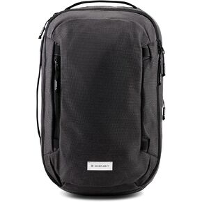 HEIMPLANET Original, Transit Line DAYPACK 24L, backpack with laptop compartment and clamshell opening, made from waterproof DYECOSHELL material, Supports 1% for The Planet (Black)