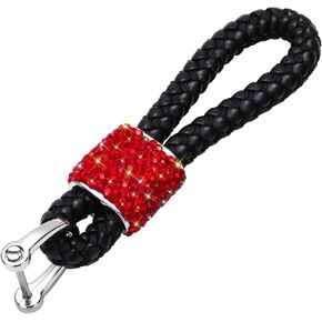 SAVORI Car Keychain Rhinestones Car Key Fob Keychains Bling Key Chain Holder with D-Ring for Men and Women in Kuwait