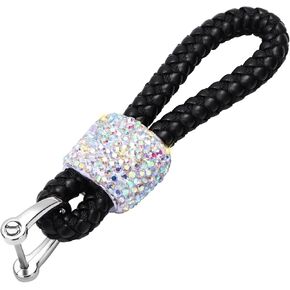SAVORI Car Keychain Rhinestones Car Key Fob Keychains Bling Key Chain Holder with D-Ring for Men and Women in Saudi Arabia