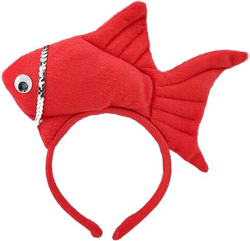 TIKSON Fish Goldfish Marine Life Sea Animal Costume Headband Accessories for Halloween Dress Up in Kuwait