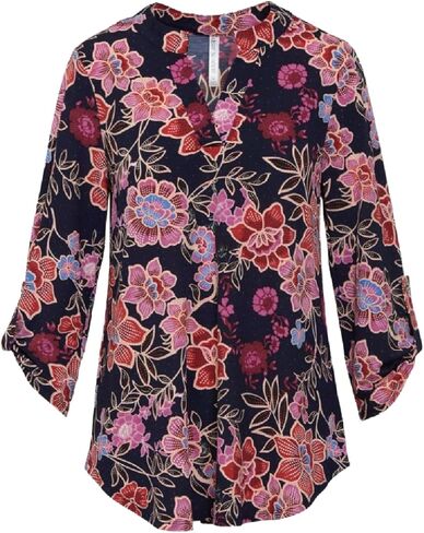 بلوزة Dear Scarlett النسائية Lizzy المريحة ذات الارتفاع العالي والمنخفض، مقاس عادي وكبير in Kuwait