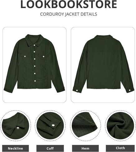 LookbookStore سروال قصير سترة النساء السترات المتضخم معاطف الخريف والشتاء in Kuwait