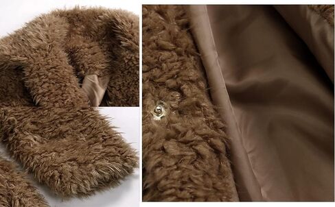 Elegant Faux Fur Coat Women 2022 Autumn Winter Warm Open Front Jacket Cardigan Overcoat Casual Outerwear in Kuwait