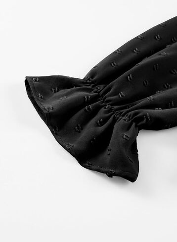 bilbean Girls Elegant Polked Swiss Dot Long Sleeve Shirts Tops 6-15 Years in Kuwait