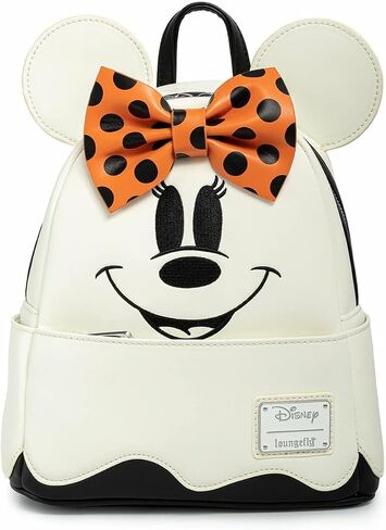 Loungefly Disney Ghost Minnie Mouse Glow in the Dark Cosplay Womens Double Strap Shoulder Bag Purse in Saudi Arabia