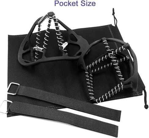 مقابض ثلج من HONUTIGE، مرابط الجر للمشي أو الركض أو المشي لمسافات طويلة على الثلج والجليد، مضادة للانزلاق للجنسين في الهواء الطلق فوق مرابط جر الحذاء/التمهيد in Kuwait