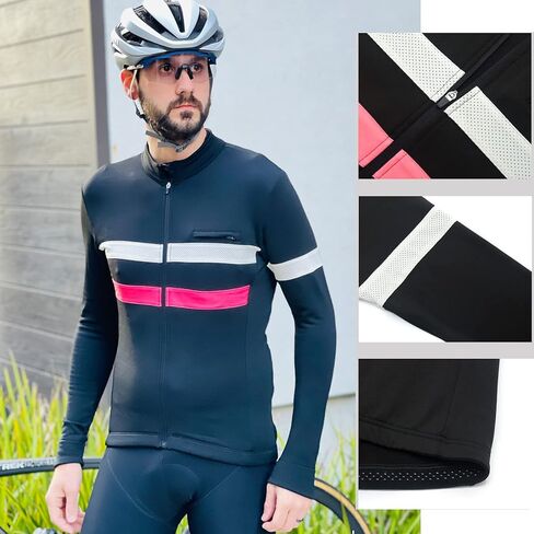 يكيويكي جاكيت صوف دافئ لركوب الدراجات باكمام طويلة للرجال in Kuwait