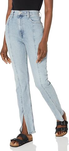 Hudson Jeans Women's Harlow Ultra High Rise Full Length Cigarette Jean, Stellar in Saudi Arabia