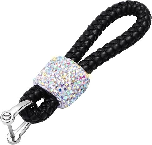 SAVORI Car Keychain Rhinestones Car Key Fob Keychains Bling Key Chain Holder with D-Ring for Men and Women in Saudi Arabia
