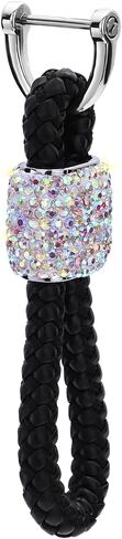 SAVORI Car Keychain Rhinestones Car Key Fob Keychains Bling Key Chain Holder with D-Ring for Men and Women in Saudi Arabia