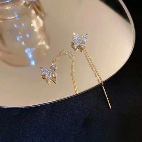 Earrings For Women Trendy - Flower Drop Earrings Sterling Silver Stud Women Pavoi Jewelry Qute Earrings Suitability Girls Women Mom Friends Holiday Gifts Holiday Earrings in Saudi Arabia