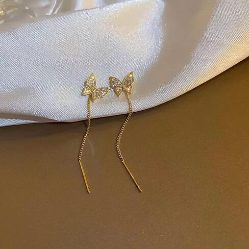 Earrings For Women Trendy - Flower Drop Earrings Sterling Silver Stud Women Pavoi Jewelry Qute Earrings Suitability Girls Women Mom Friends Holiday Gifts Holiday Earrings in Saudi Arabia
