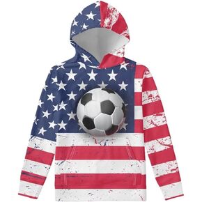 Coloranimal Girls Boys Sports Casual Long Sleeve Sweatshirts Hoodies with Front Pocket Sweater Tops Age 6-16year