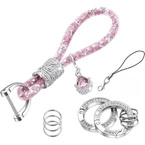 سلسلة مفاتيح السيارة الكريستالية PlusRoc للنساء من أحجار الراين اللامعة وسلسلة مفاتيح وإكسسوارات مفاتيح السيارة in Kuwait