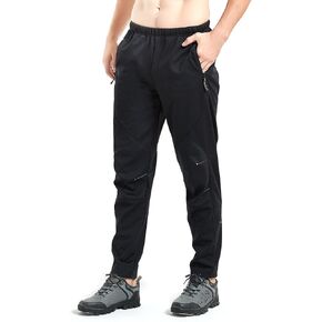 سروال سترتش اب للرجال للشتاء والتنزه في الهواء الطلق مقاوم للماء لركوب الدراجات الجبلية، سروال جري للرجال مبطن بالصوف الحراري لركوب الدراجات in Kuwait