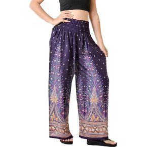 Orient Trail Women's Hippie Boho Wide Leg Harem Pants Flared Bottom US Size 0-22