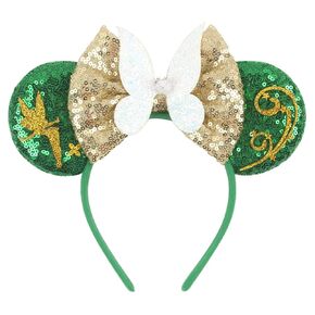 zhezesmila Shiny Mouse Ears Headband, Hot Chicken Ears with Sparkly Bow Hawaii-Headwear Decoration Hair Accessories for Girls Women Adult Kids Birthday Party
