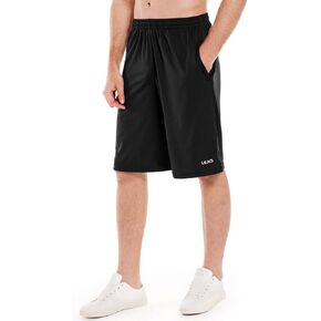 Men's Basketball Shorts with Zipper Pockets Quick Dry Loose-fit Sports Workout Running Shorts